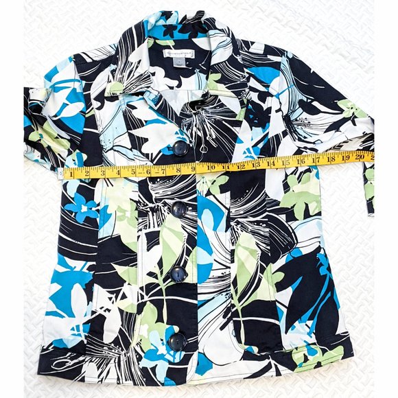 FINAL DAYS $5 Christopher & Banks Tropical Print Blazer - CLOSET CLOSING - Picture 6 of 7